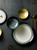 Denby Halo dinner plate 28cm black/multi - British product