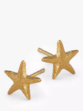 Alex Monroe starfish stud earrings gold - British product