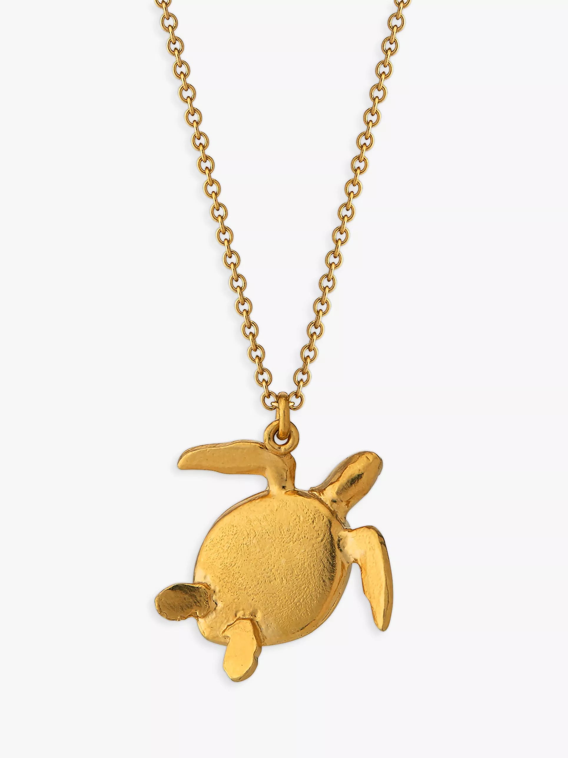 Alex Monroe sea turtle pendant necklace 41cm, UK version