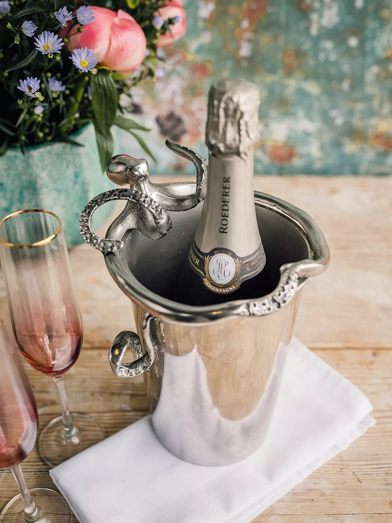 Culinary Concepts Octopus wine cooler nickel plated aluminium (British brand)