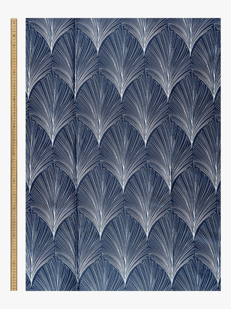 John Lewis deco fan furnishing fabric 142cm, imported from the UK