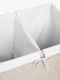 John Lewis white rattan double laundry basket - British product