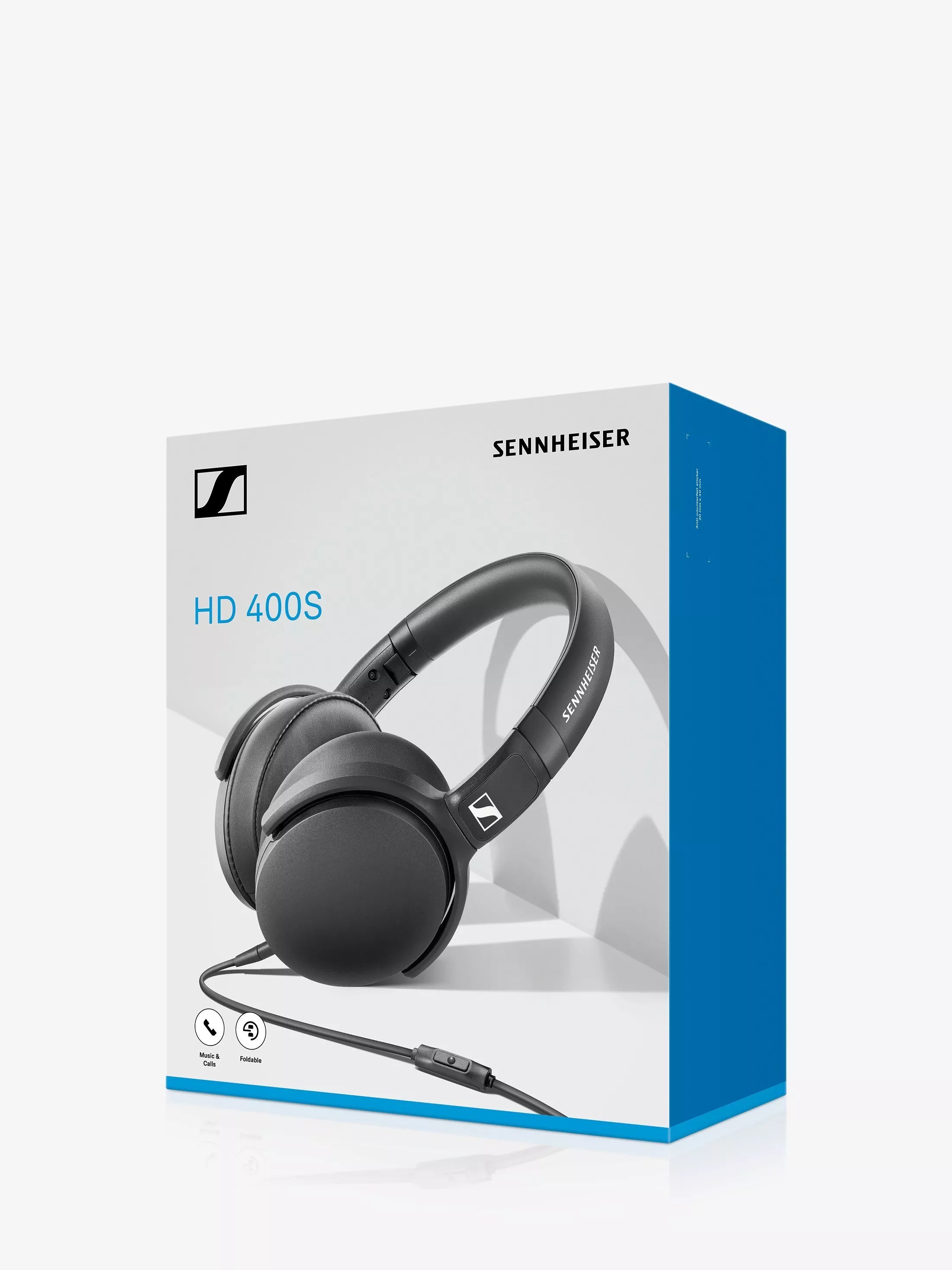 Sennheiser HD 400S over-ear headphones black, imported from the UK