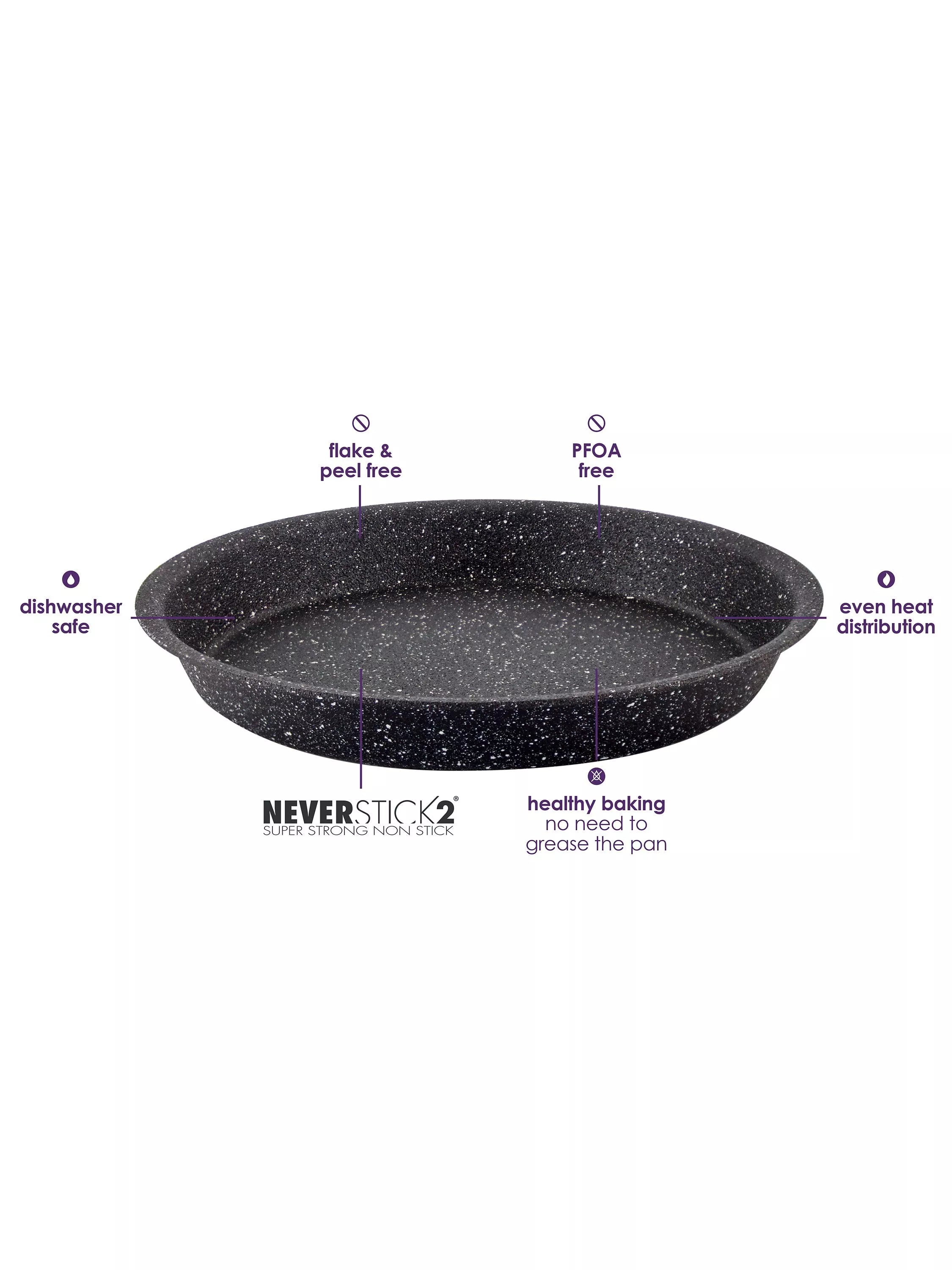 Eaziglide Neverstick2 aluminium non-stick pie dish 26cm - British product