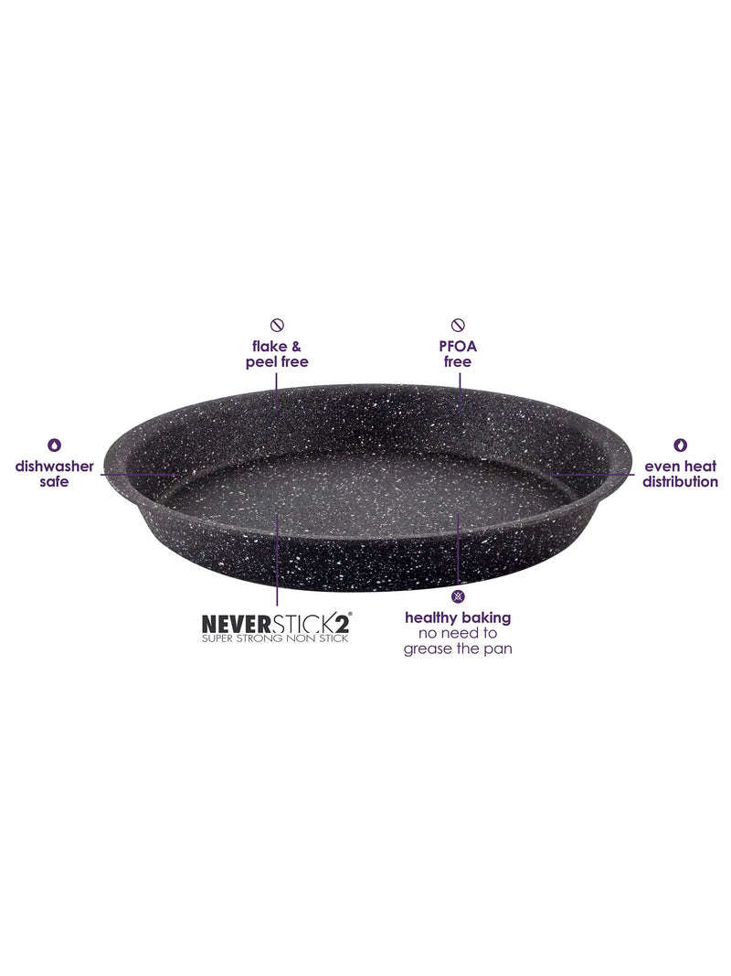 Eaziglide Neverstick2 aluminium non-stick pie dish 26cm - British product