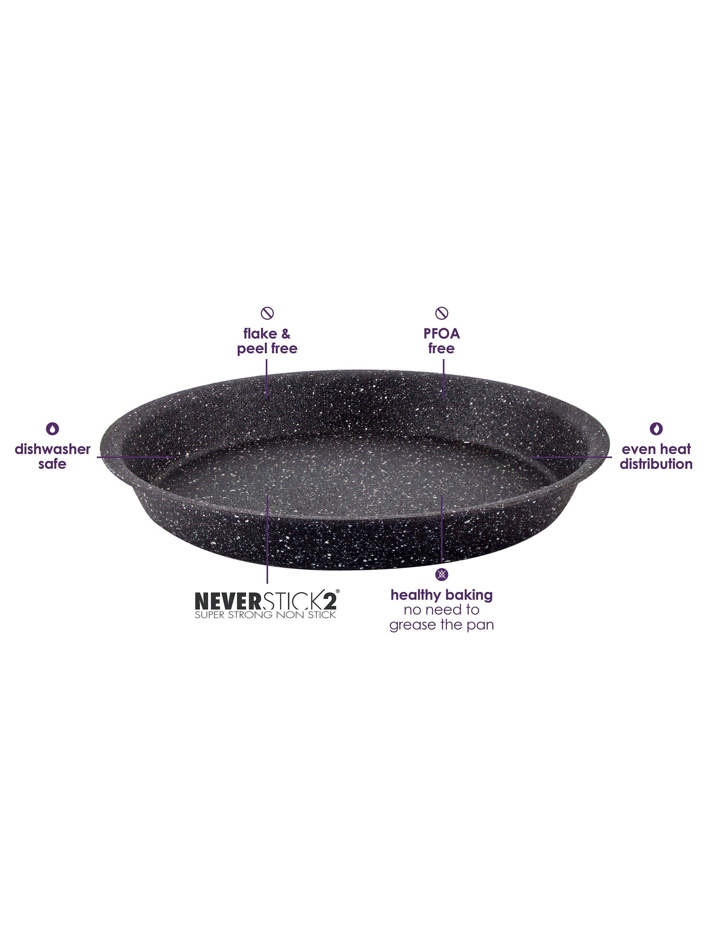 Eaziglide Neverstick2 aluminium non-stick pie dish 26cm - British product