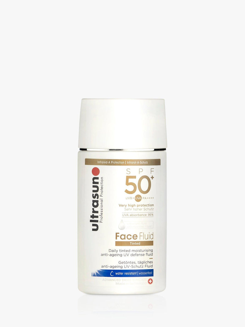 Ultrasun face fluid tinted sunscreen SPF50+ 40ml, UK version