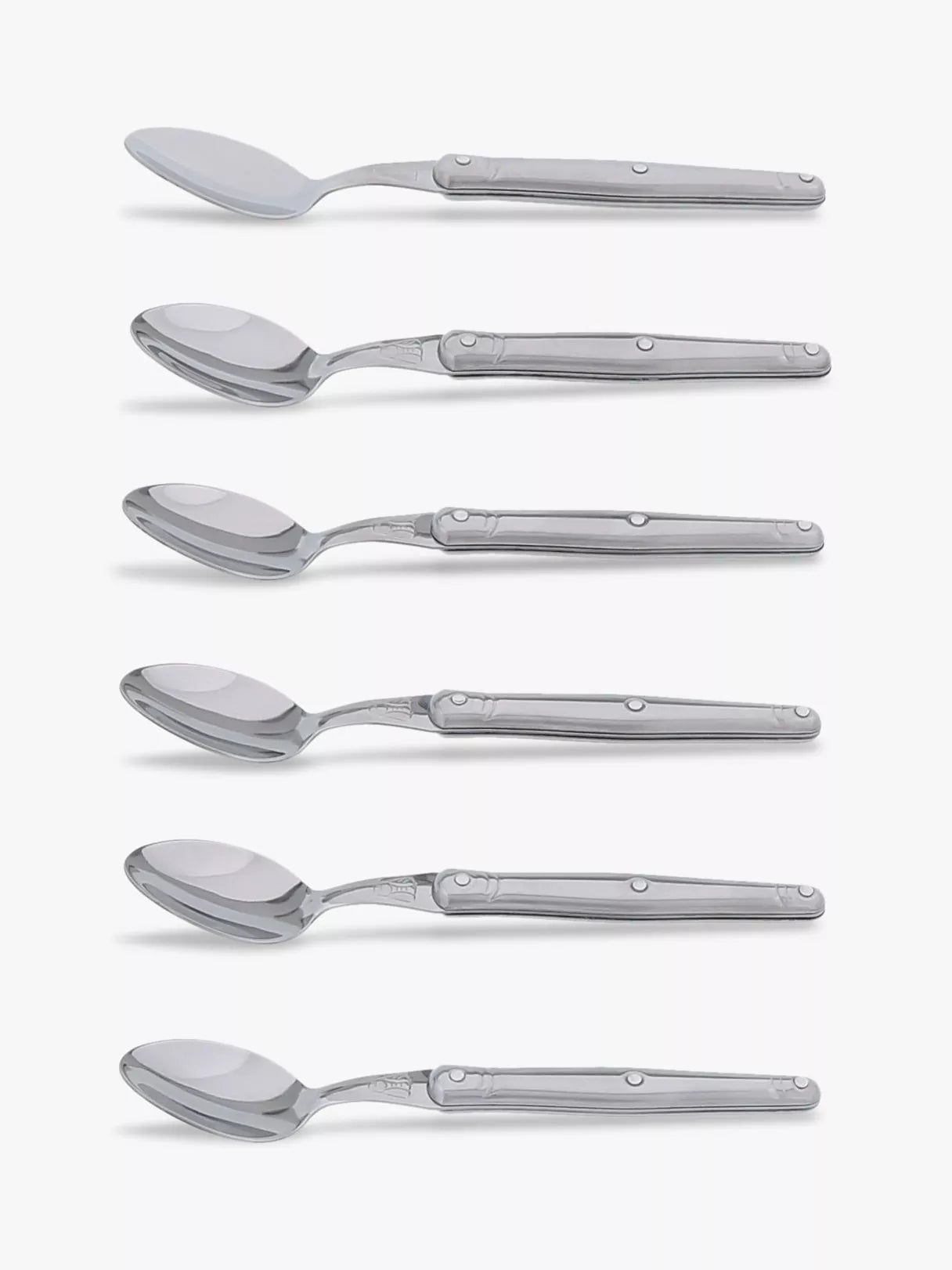 Laguiole stainless steel teaspoons set of 6, imported from the UK