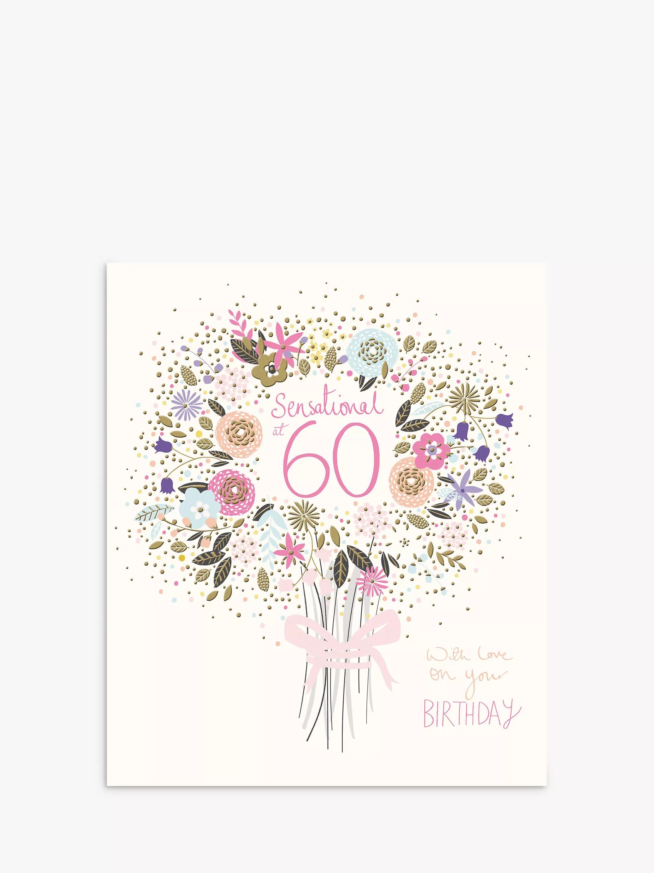 Woodmansterne 60th birthday card, imported from the UK