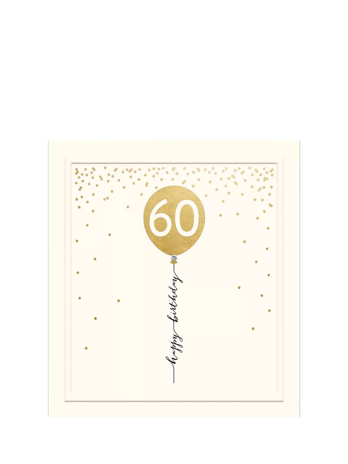 Woodmansterne 60th birthday card 15cm, imported from the UK