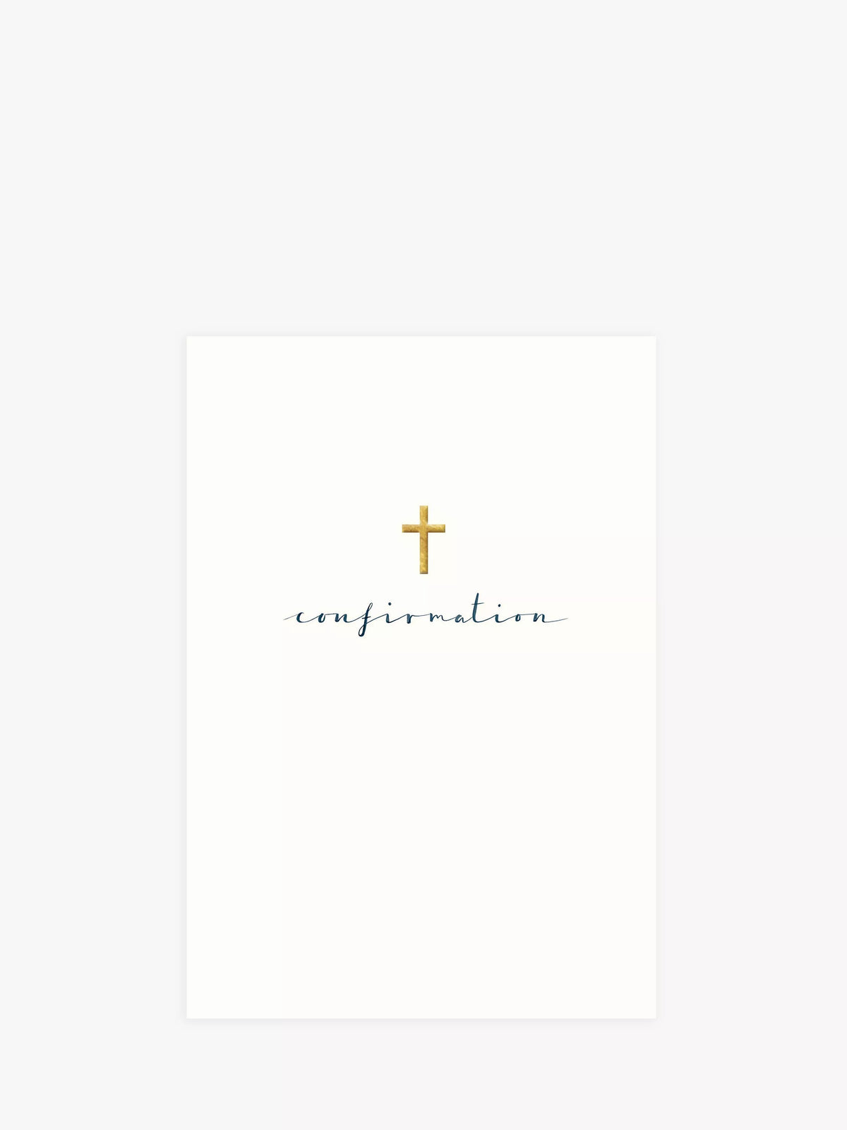 Woodmansterne Cross Confirmation Card blank 18x13cm, UK version