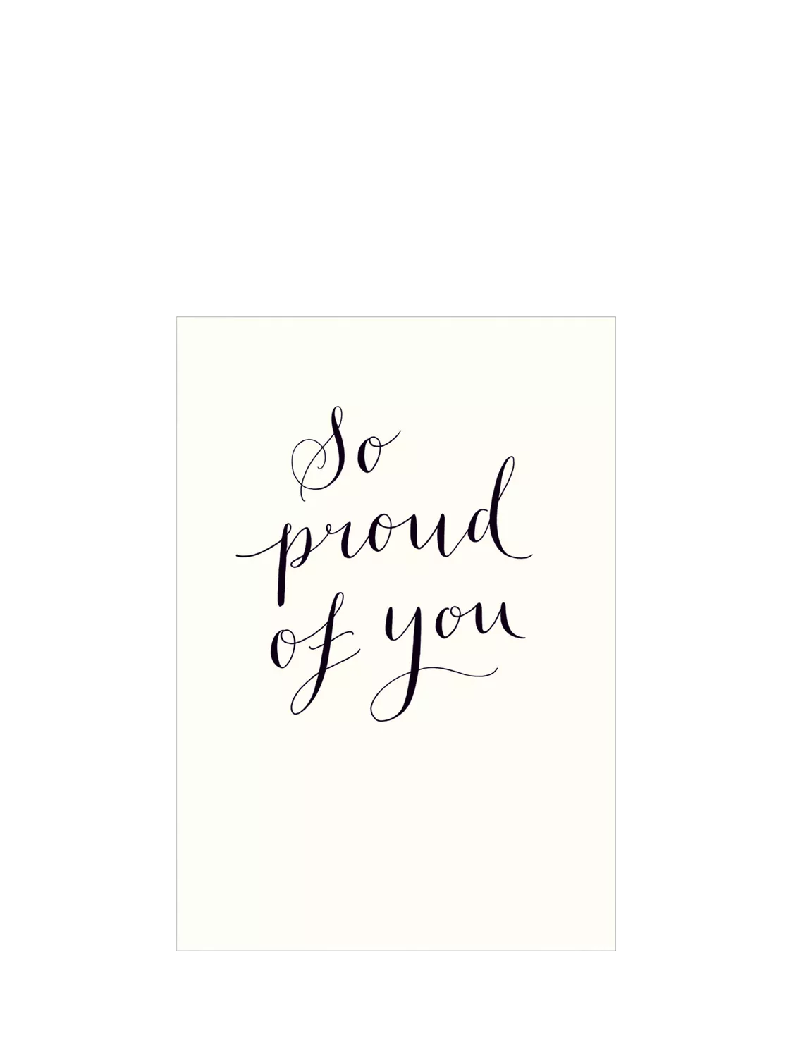Woodmansterne Proud of You congratulations card with envelope - British product