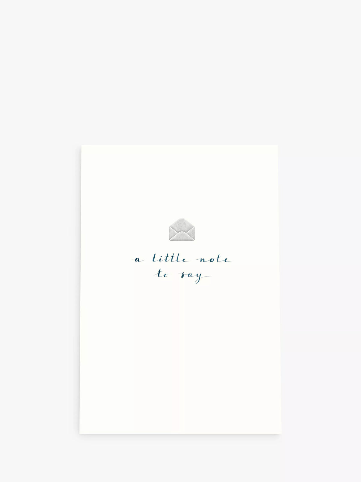 Woodmansterne A Little Note thank you card, imported from the UK