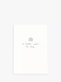 Woodmansterne A Little Note thank you card, imported from the UK