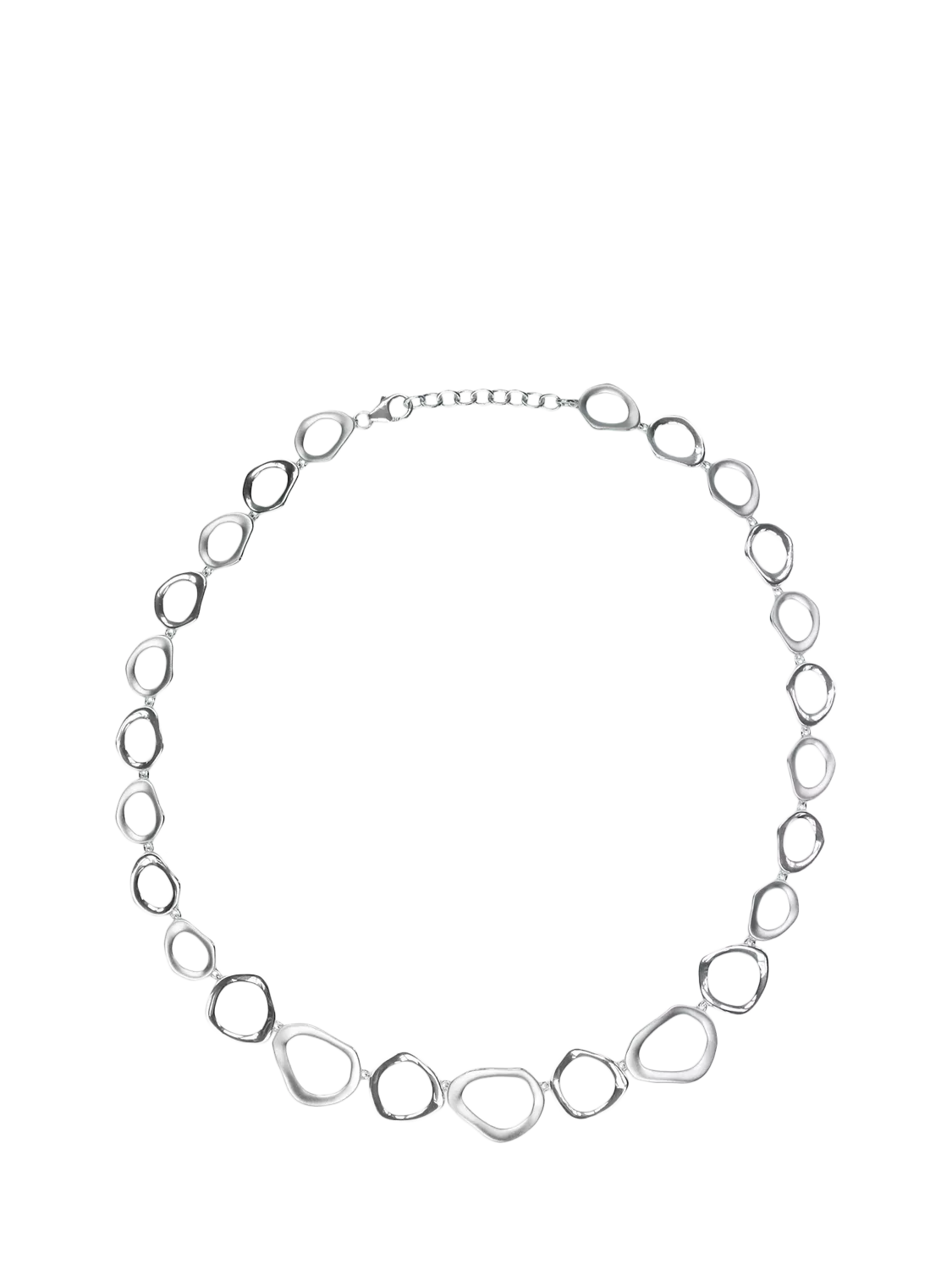 Nina B sterling silver open link necklace 45cm (British brand)