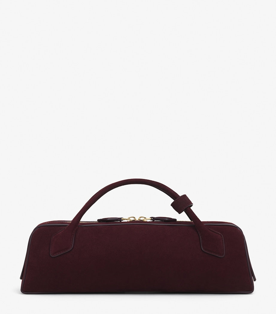 Alaïa Le Teckel suede top-handle bag, imported from the UK