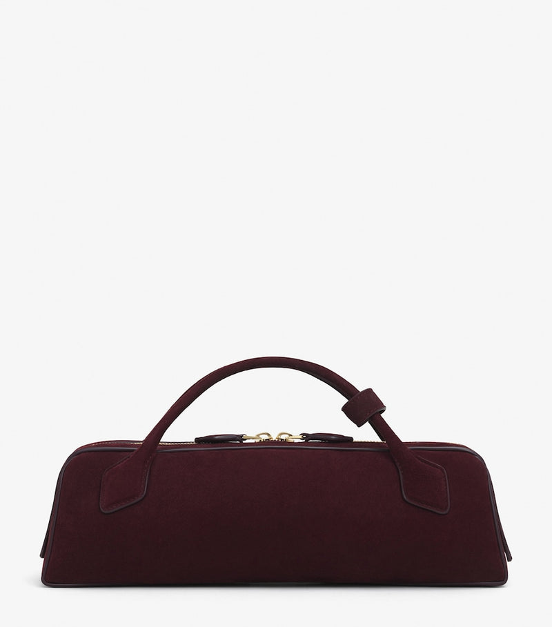 Alaïa Le Teckel suede top-handle bag, imported from the UK