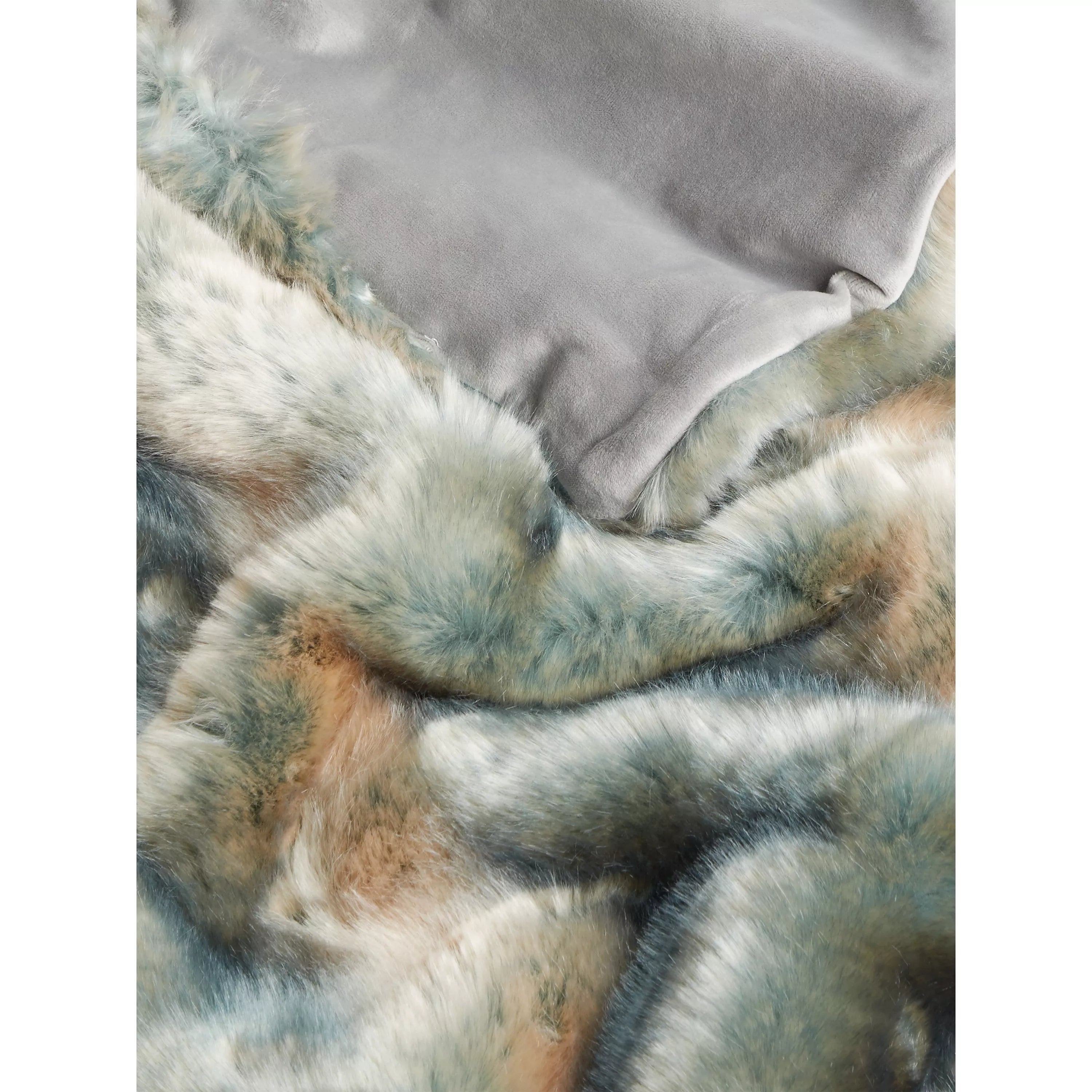 John Lewis faux fur throw blanket 150x200cm, imported from the UK
