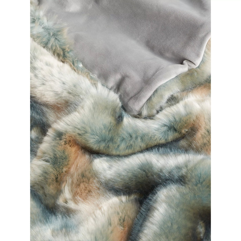 John Lewis faux fur throw blanket 150x200cm, imported from the UK