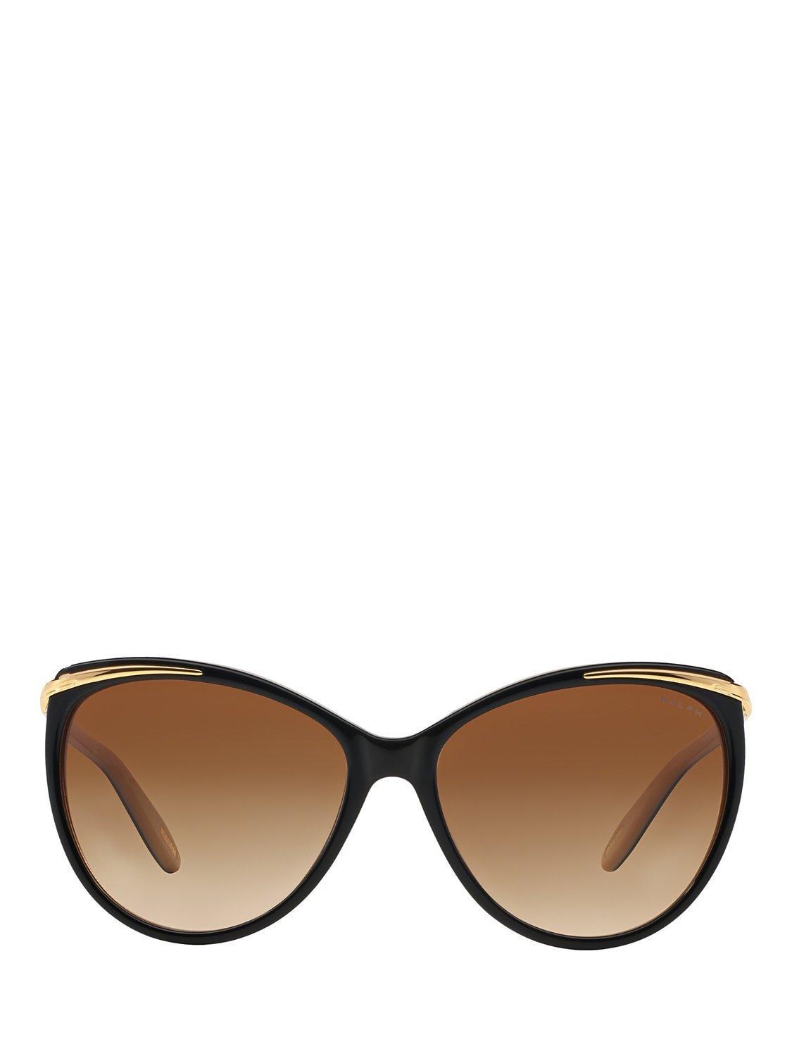 Ralph Lauren women's cat's eye sunglasses black gradient, imported from the UK