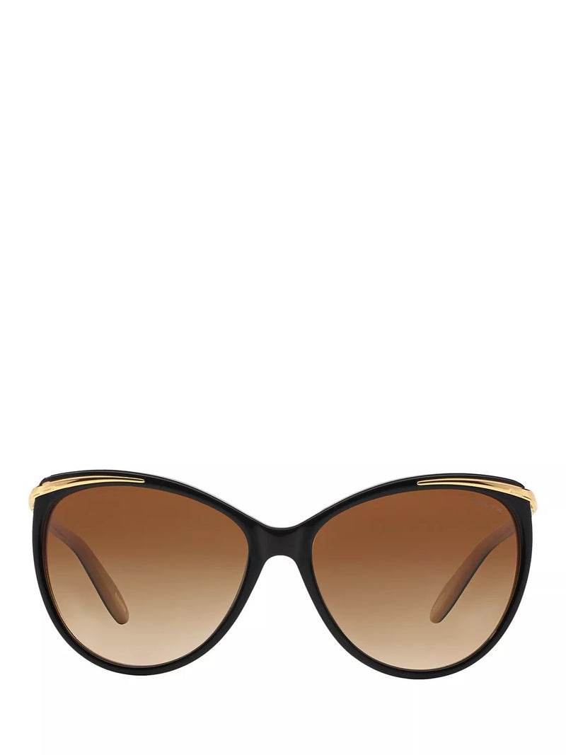 Ralph Lauren women's cat's eye sunglasses black gradient, imported from the UK