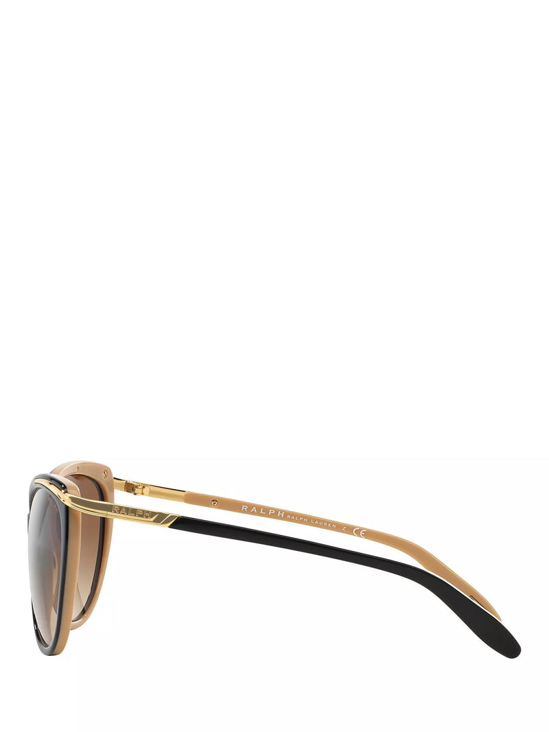 Ralph Lauren women's cat's eye sunglasses black gradient, imported from the UK