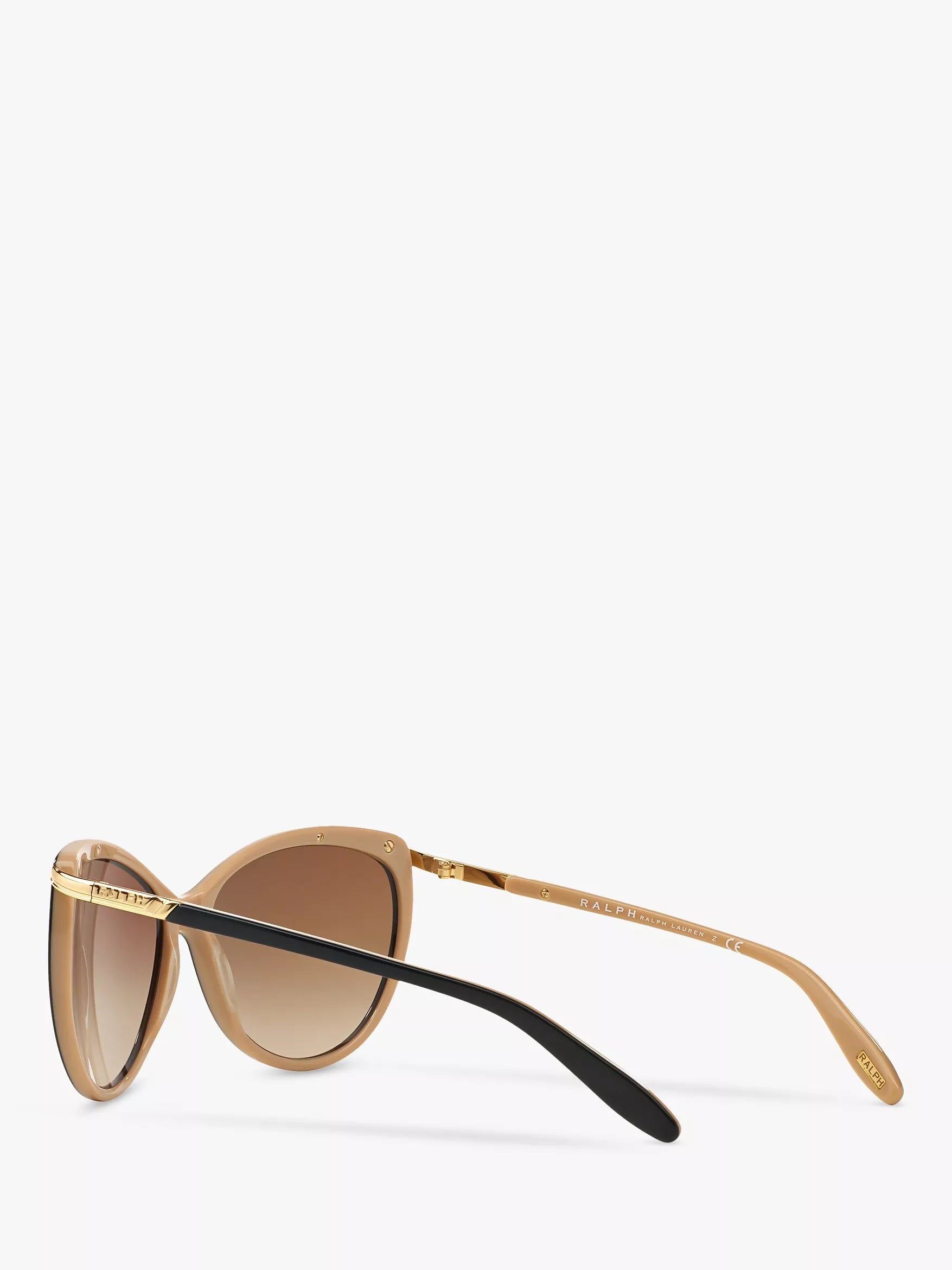 Ralph Lauren women's cat's eye sunglasses black gradient, imported from the UK