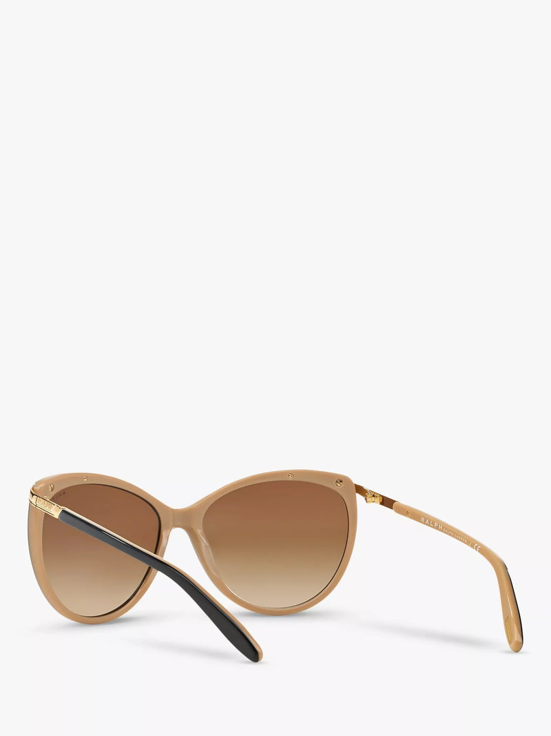 Ralph Lauren women's cat's eye sunglasses black gradient, imported from the UK