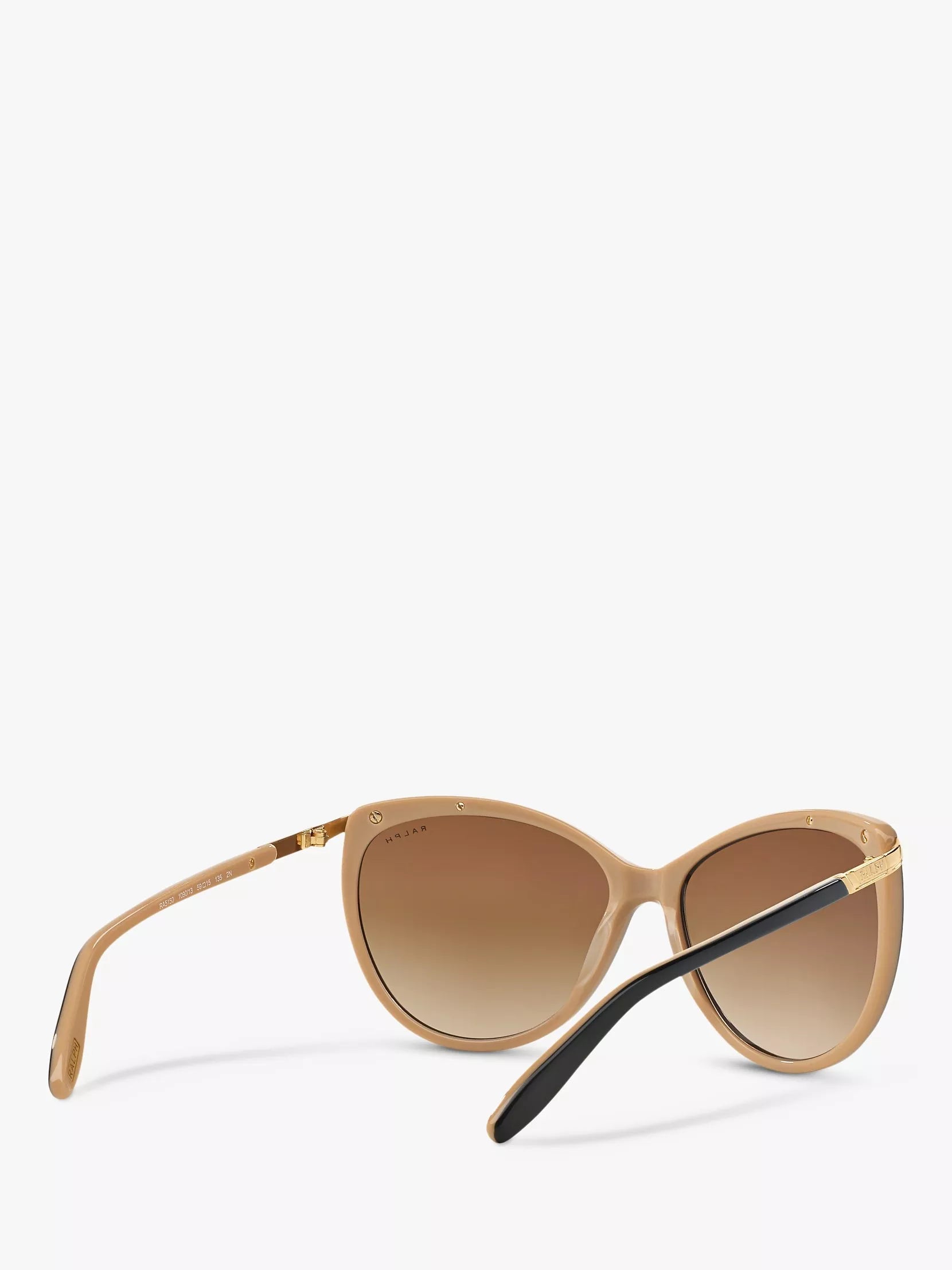 Ralph Lauren women's cat's eye sunglasses black gradient, imported from the UK