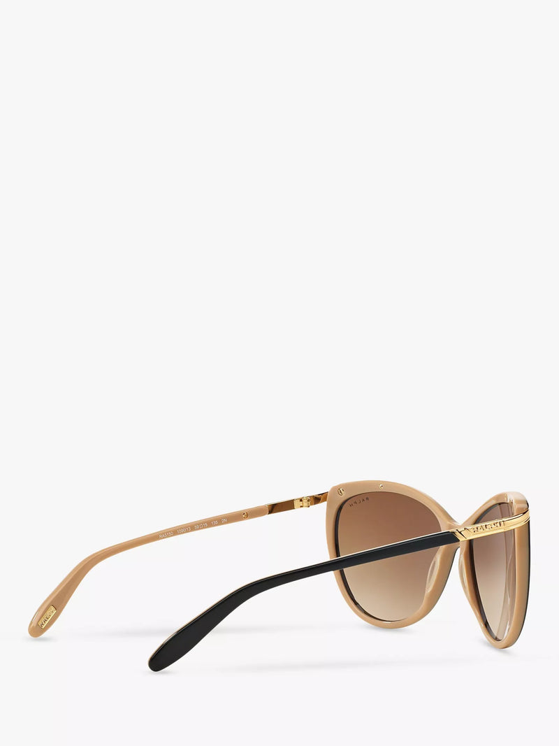 Ralph Lauren women's cat's eye sunglasses black gradient, imported from the UK