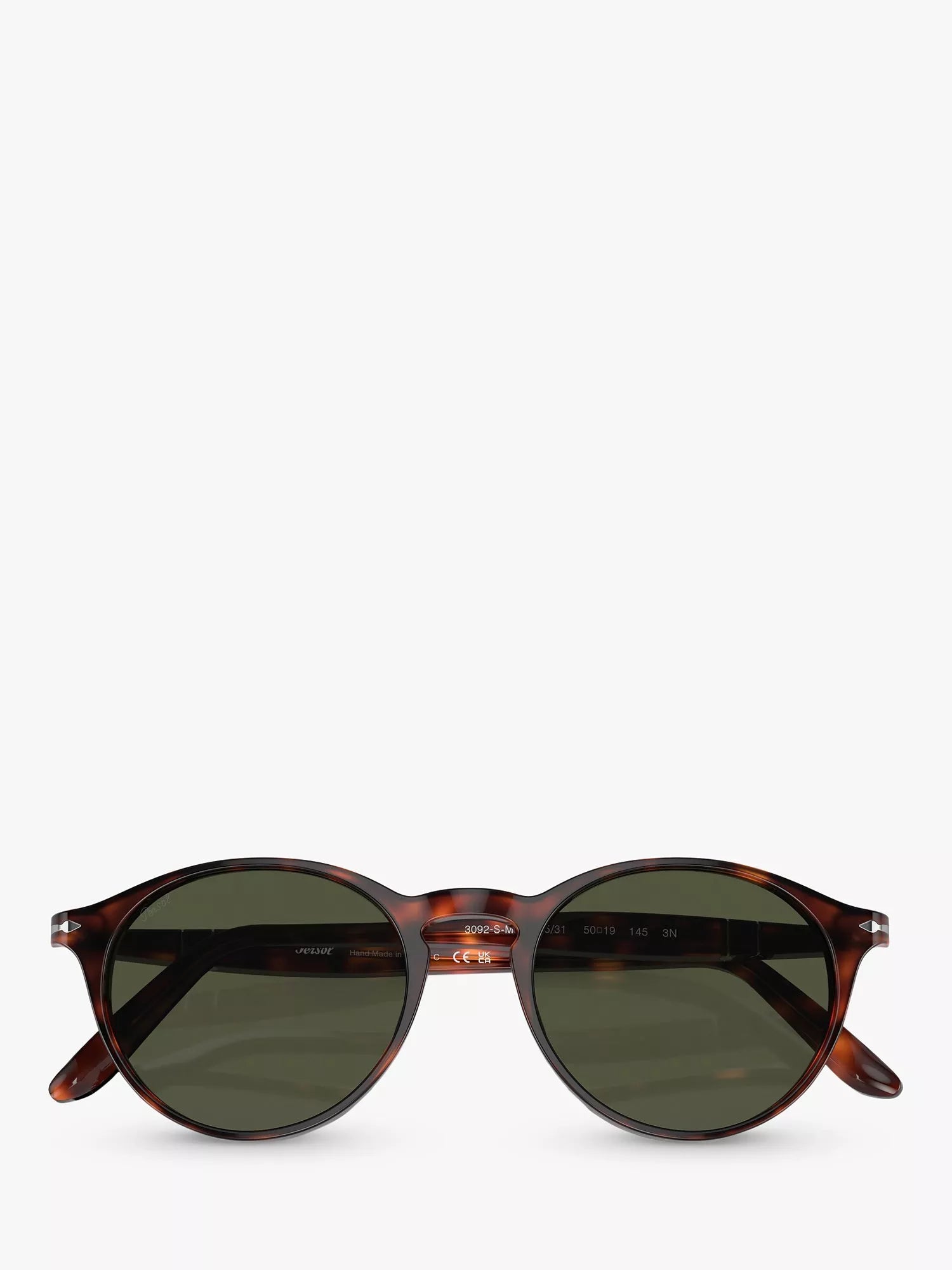 Persol oval sunglasses tortoise green lens 50mm (British brand)