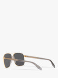Versace square polarised sunglasses gold mirror grey, imported from the UK