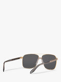 Versace square polarised sunglasses gold mirror grey, imported from the UK