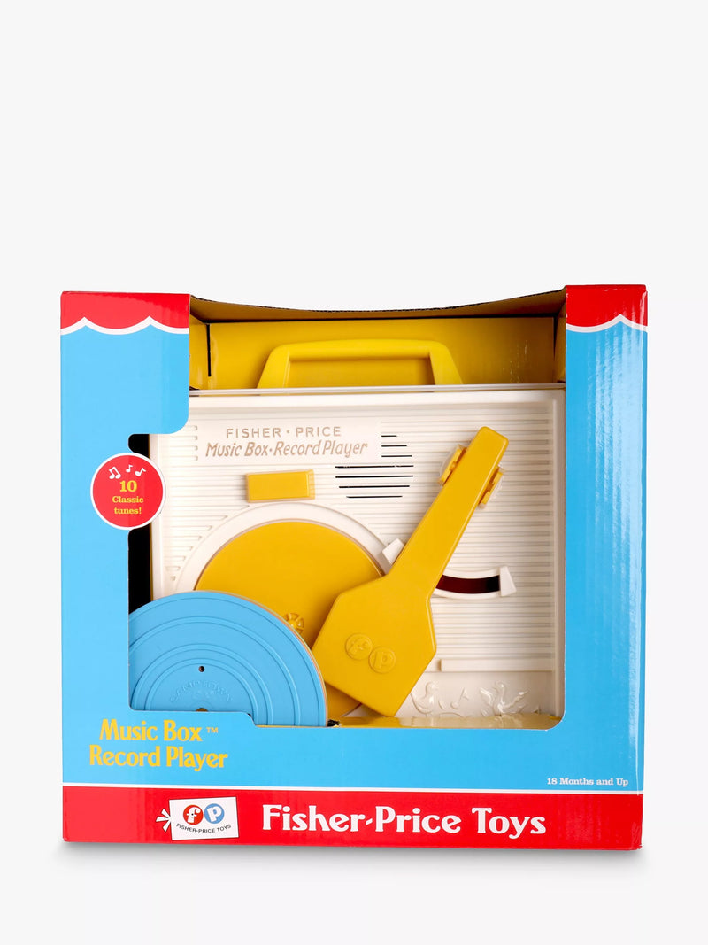 Fisher-Price music box record player toy - British product