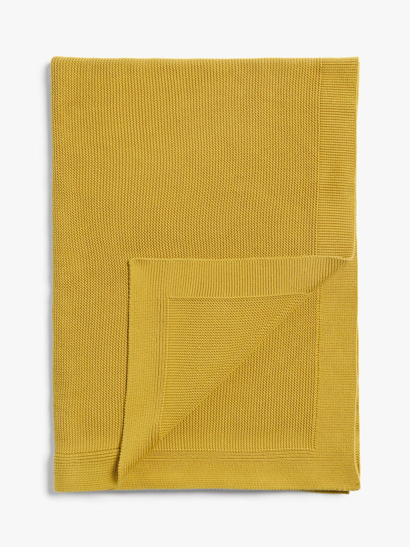 John Lewis Rye Plain Knit Throw