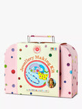 Buttonbag jewellery craft suitcase with ribbons and beads (British brand)