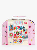 Buttonbag jewellery craft suitcase with ribbons and beads (British brand)