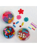 Buttonbag jewellery craft suitcase with ribbons and beads (British brand)