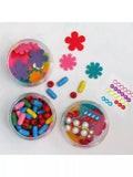 Buttonbag jewellery craft suitcase with ribbons and beads (British brand)