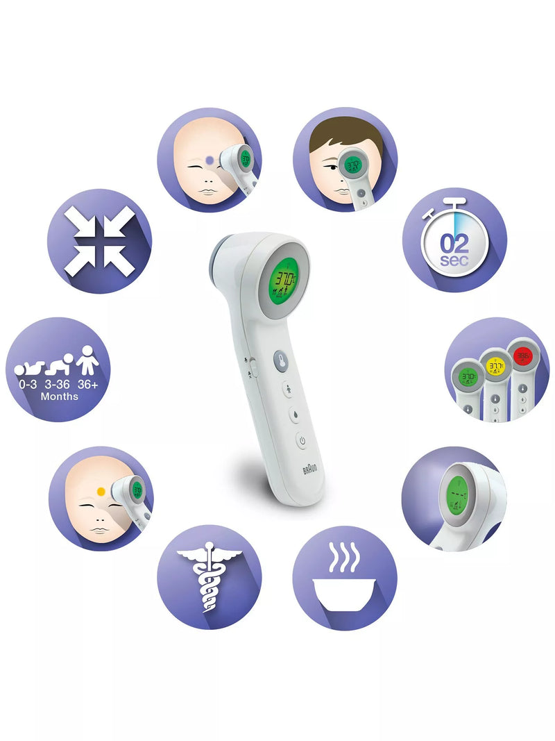 Braun No Touch Age Precision infrared ear thermometer - British product