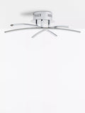 John Lewis Trinity LED semi flush ceiling light chrome 45cm, UK version