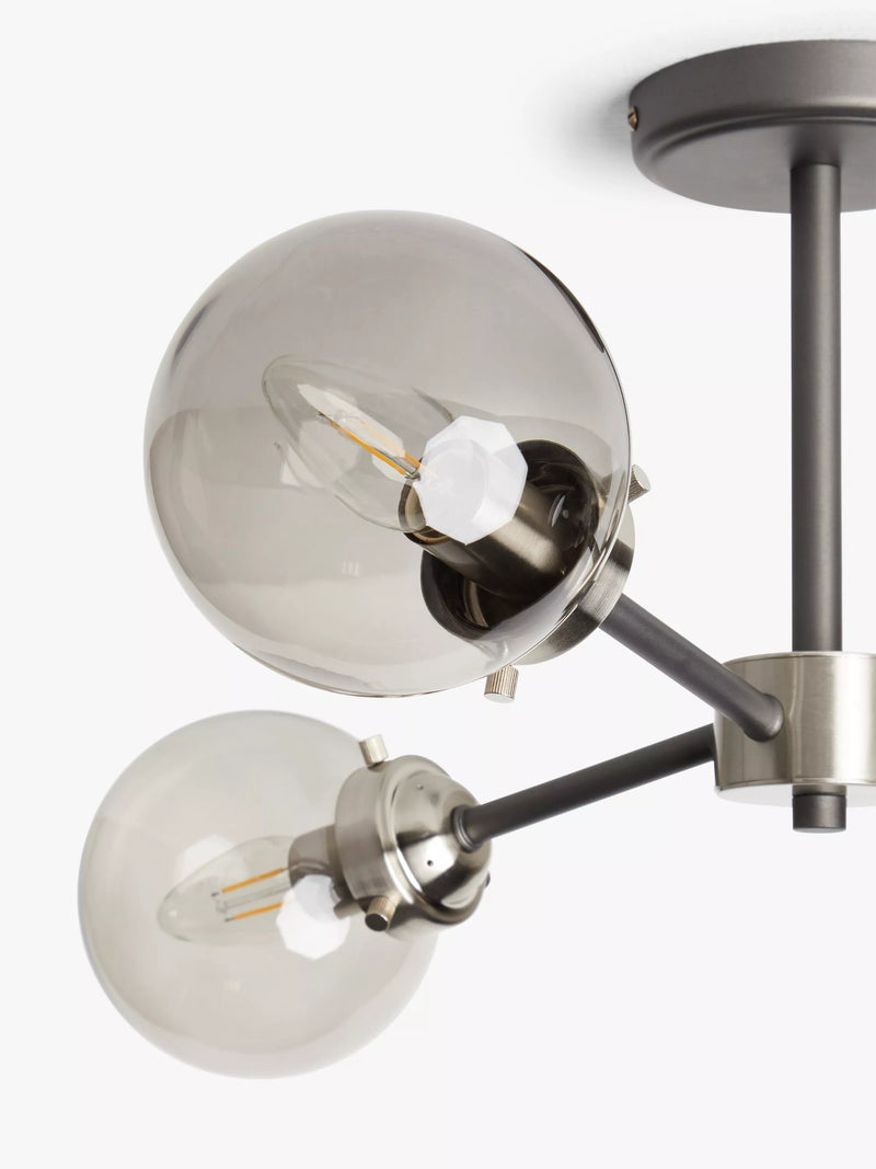 John Lewis Orb semi flush ceiling light, imported from the UK