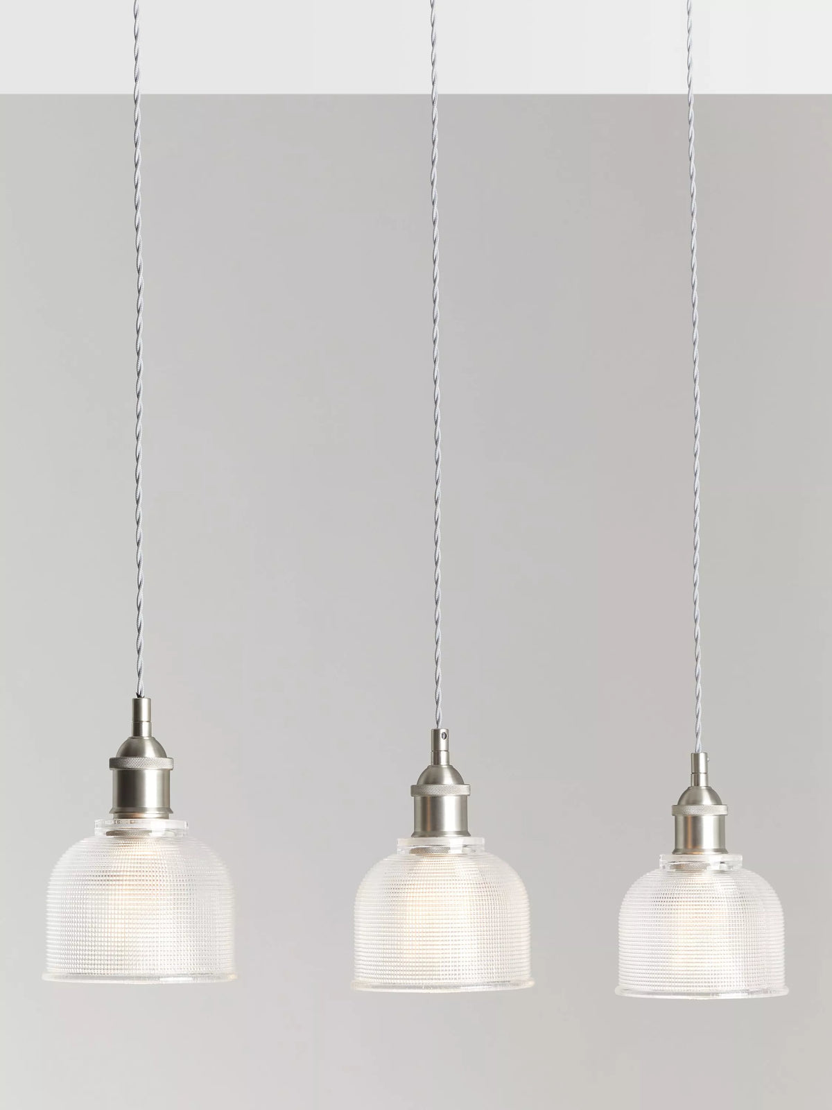 John Lewis Ezra 3-light pendant ceiling light (British brand)
