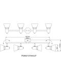 John Lewis SES LED 4-light spotlight ceiling bar white wood British brand