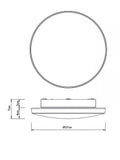 John Lewis Moonbeam LED bathroom ceiling light white flush - British product