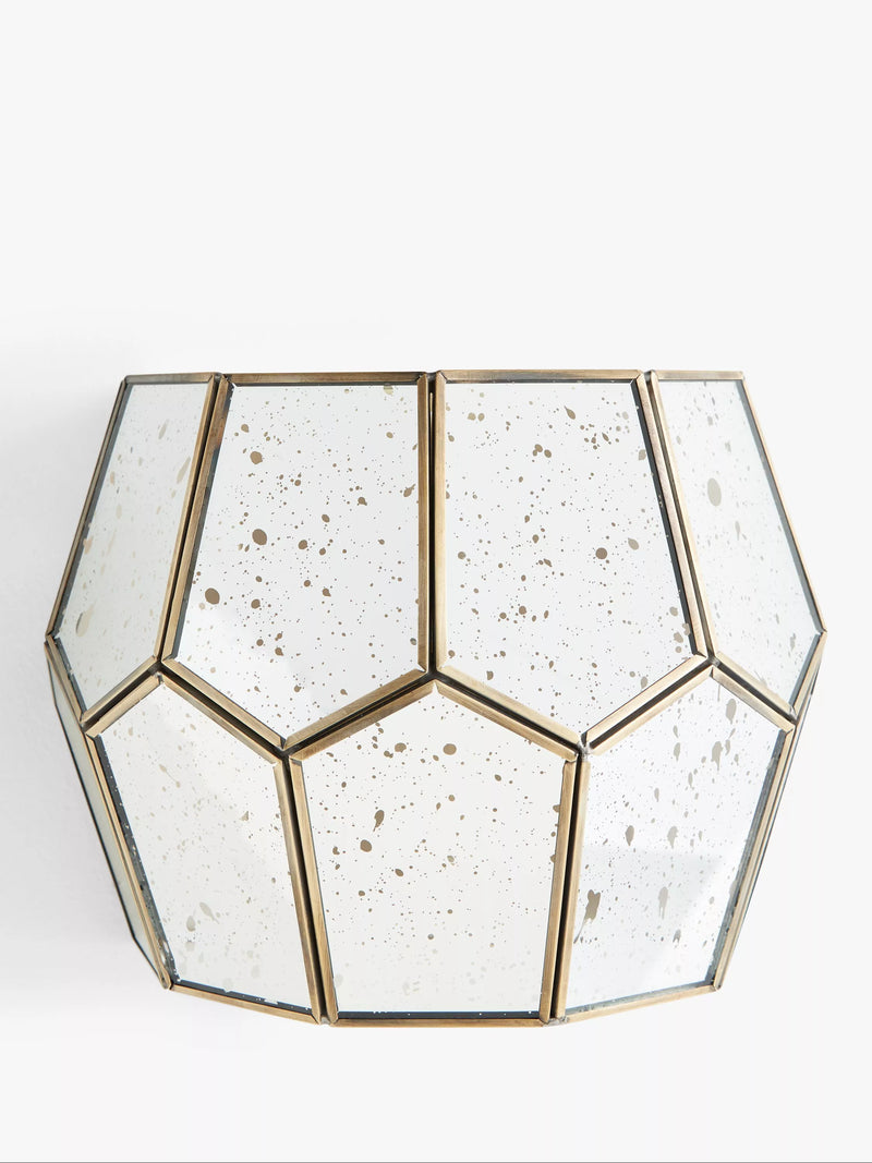 John Lewis Romy mirrored glass wall light (British brand)