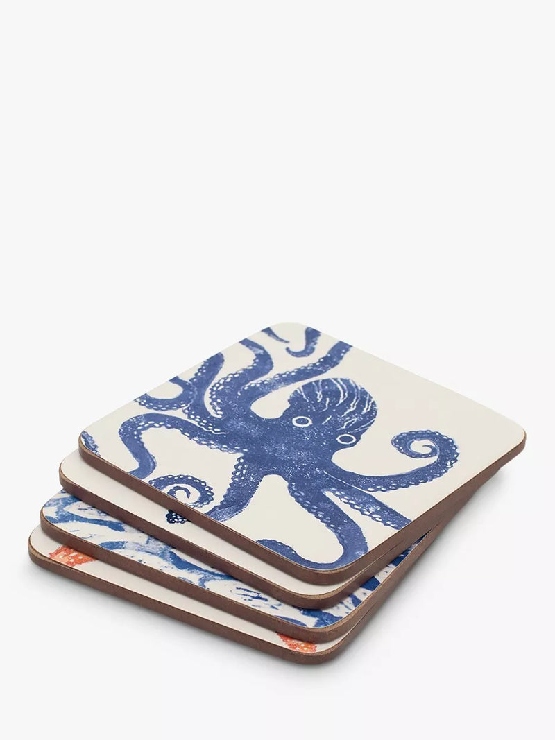 BlissHome sealife coasters set of 4, UK version