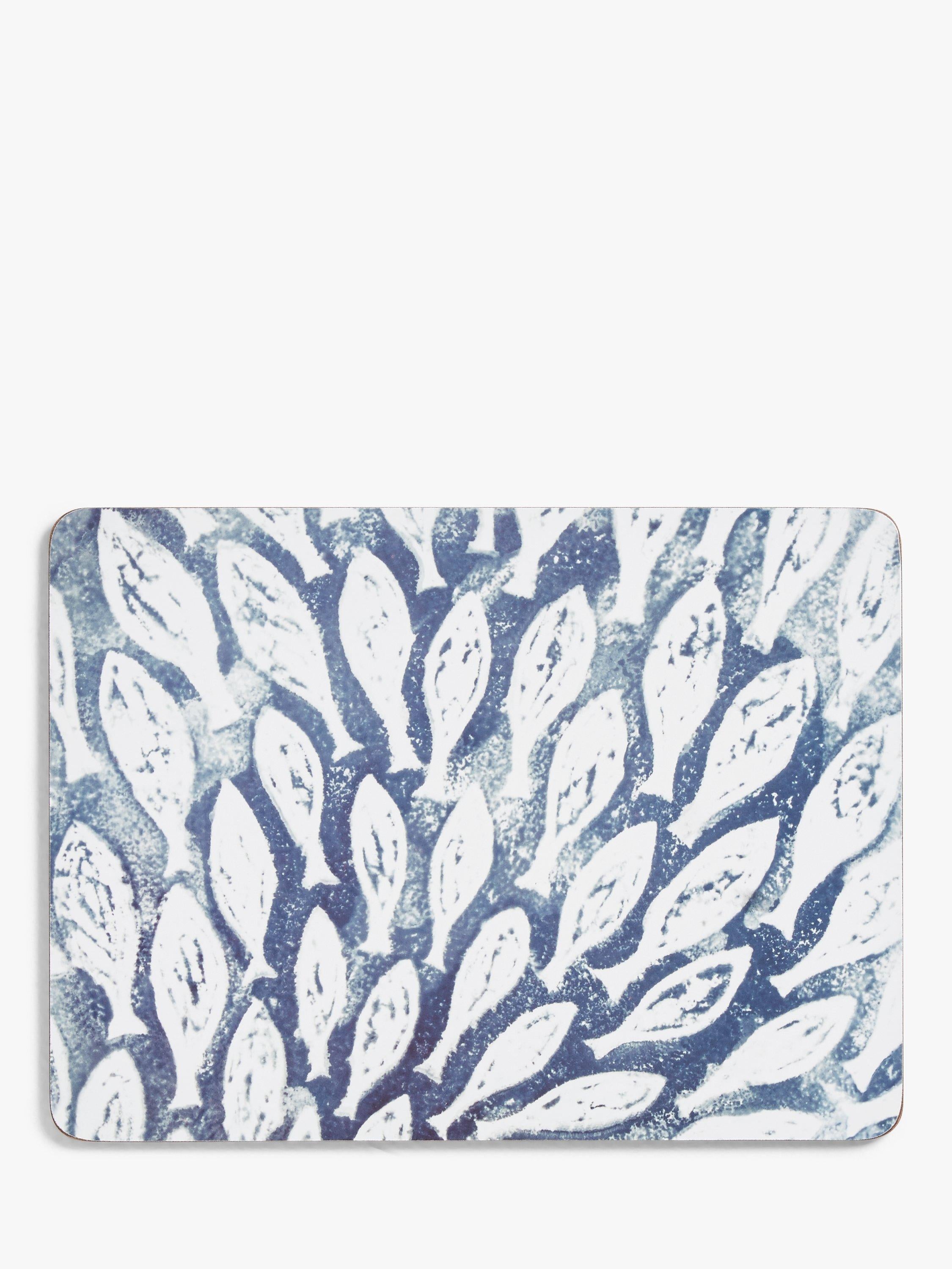 BlissHome cork-backed sealife placemats set of 4, imported from the UK