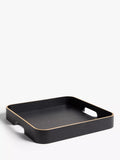 John Lewis square wood veneer tray black 35cm, UK version