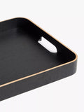 John Lewis square wood veneer tray black 35cm, UK version